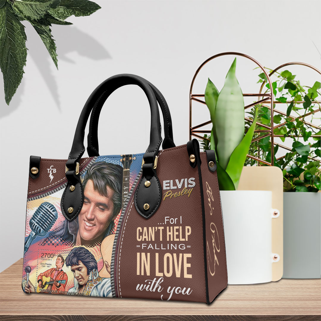 Elvis Presley Music Personalized Style Leather Handbag