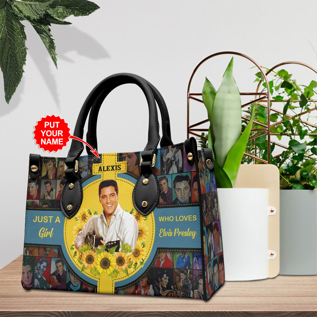Elvis Presley Music Personalized Style Leather Handbag