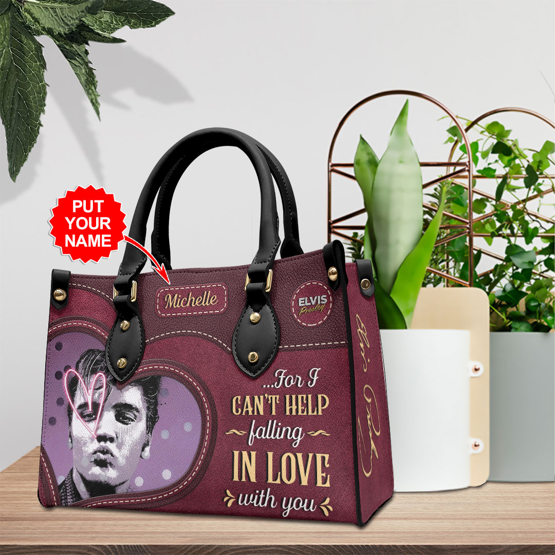 Elvis Presley Music Personalized Style Leather Handbag