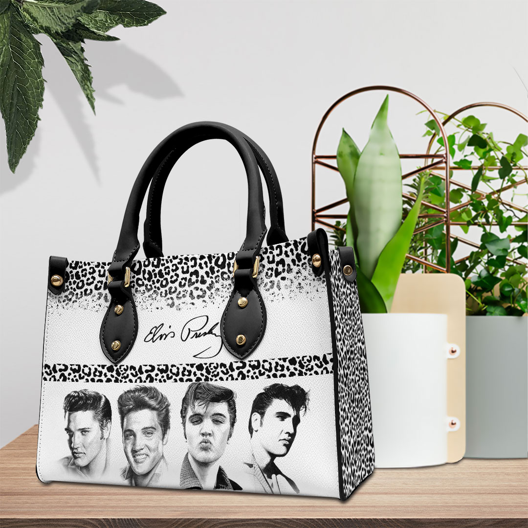 Elvis Presley Music Personalized Style Leather Handbag