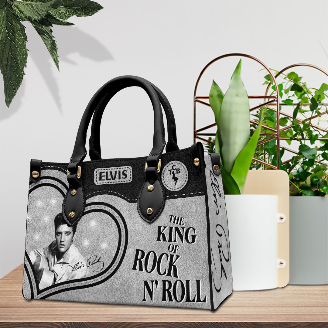 Elvis Presley Music Personalized Style Leather Handbag