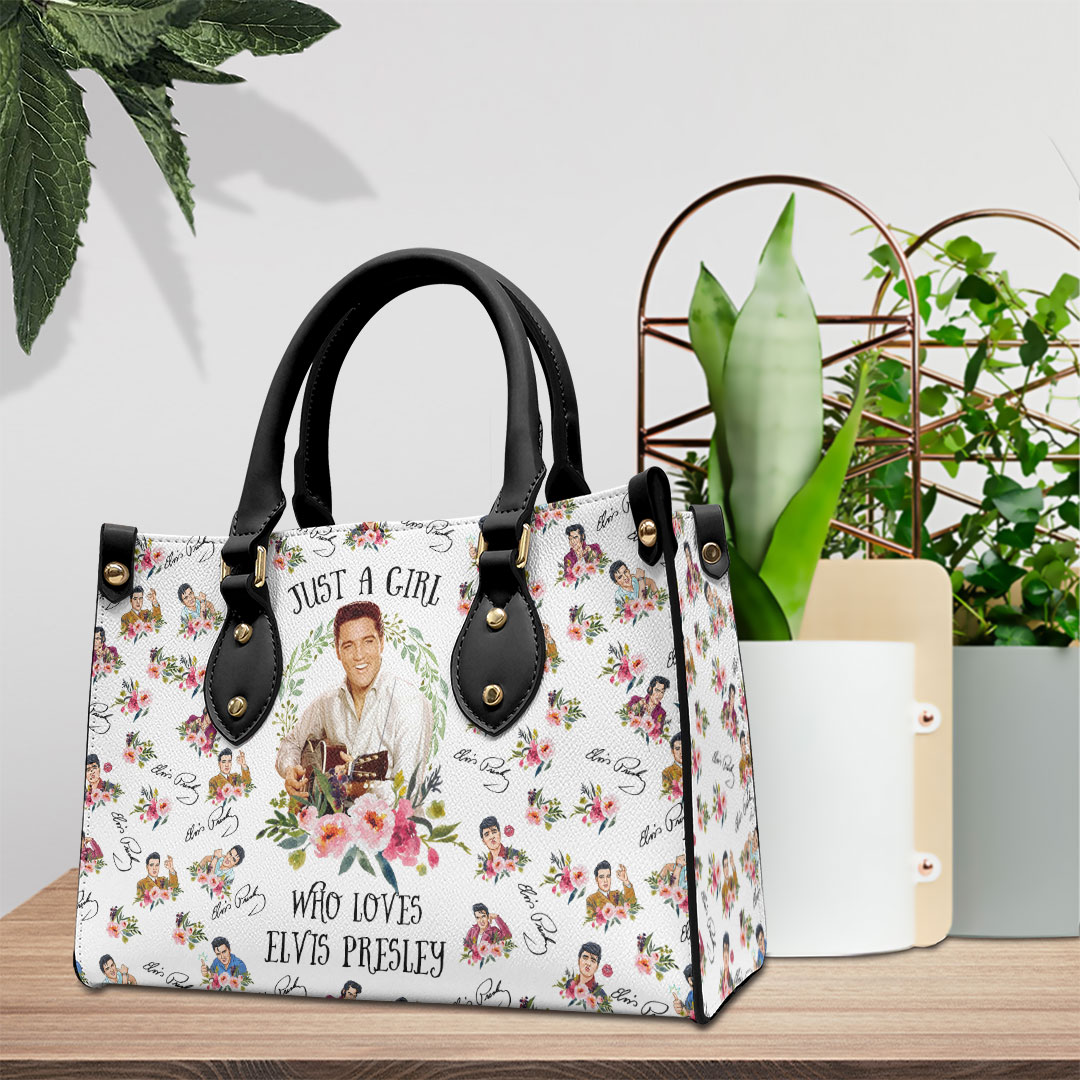 Elvis Presley Music Personalized Style Leather Handbag