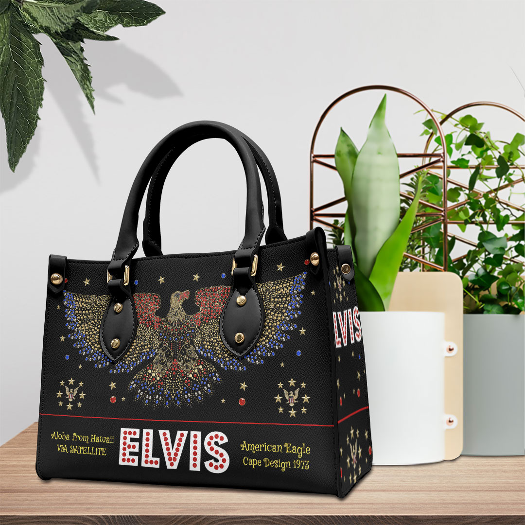 Elvis Presley Music Personalized Style Leather Handbag