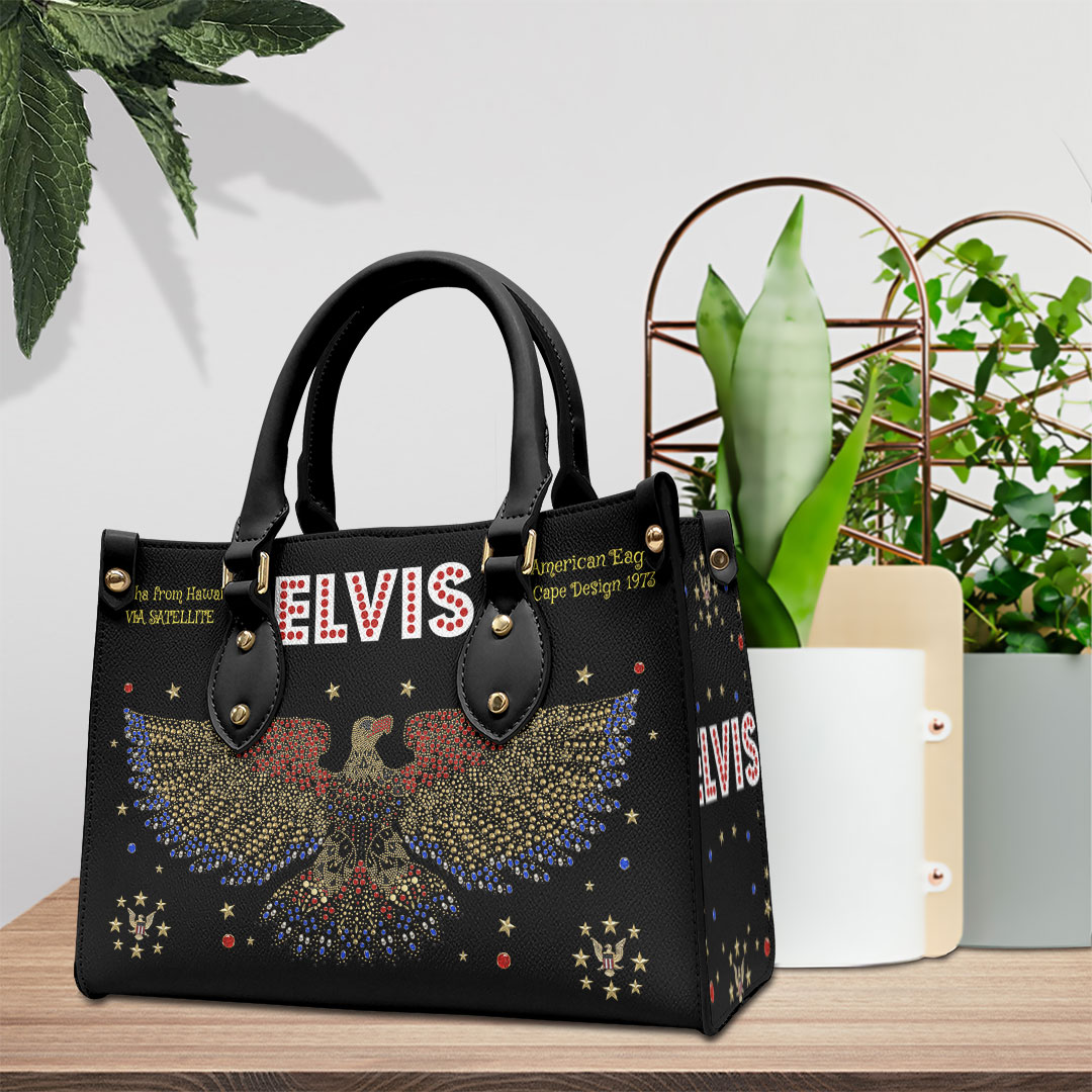 Elvis Presley Music Personalized Style Leather Handbag