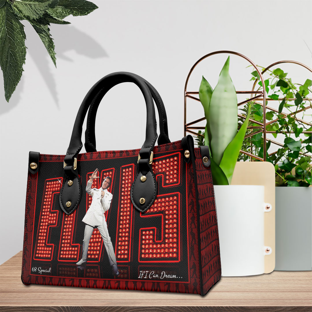 Elvis Presley Music Personalized Style Leather Handbag