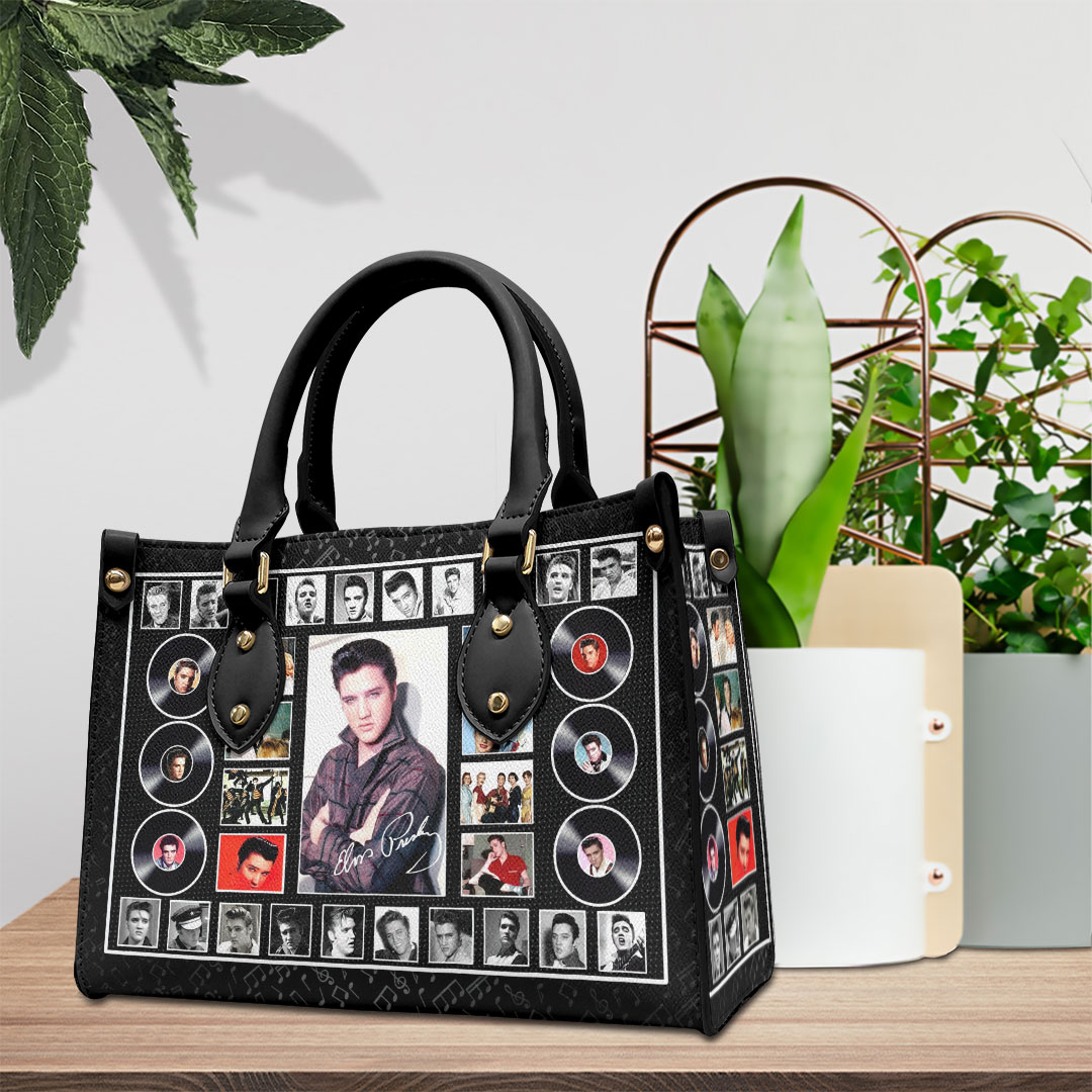 Elvis Presley Music Personalized Style Leather Handbag
