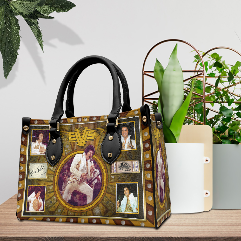 Elvis Presley Music Personalized Style Leather Handbag
