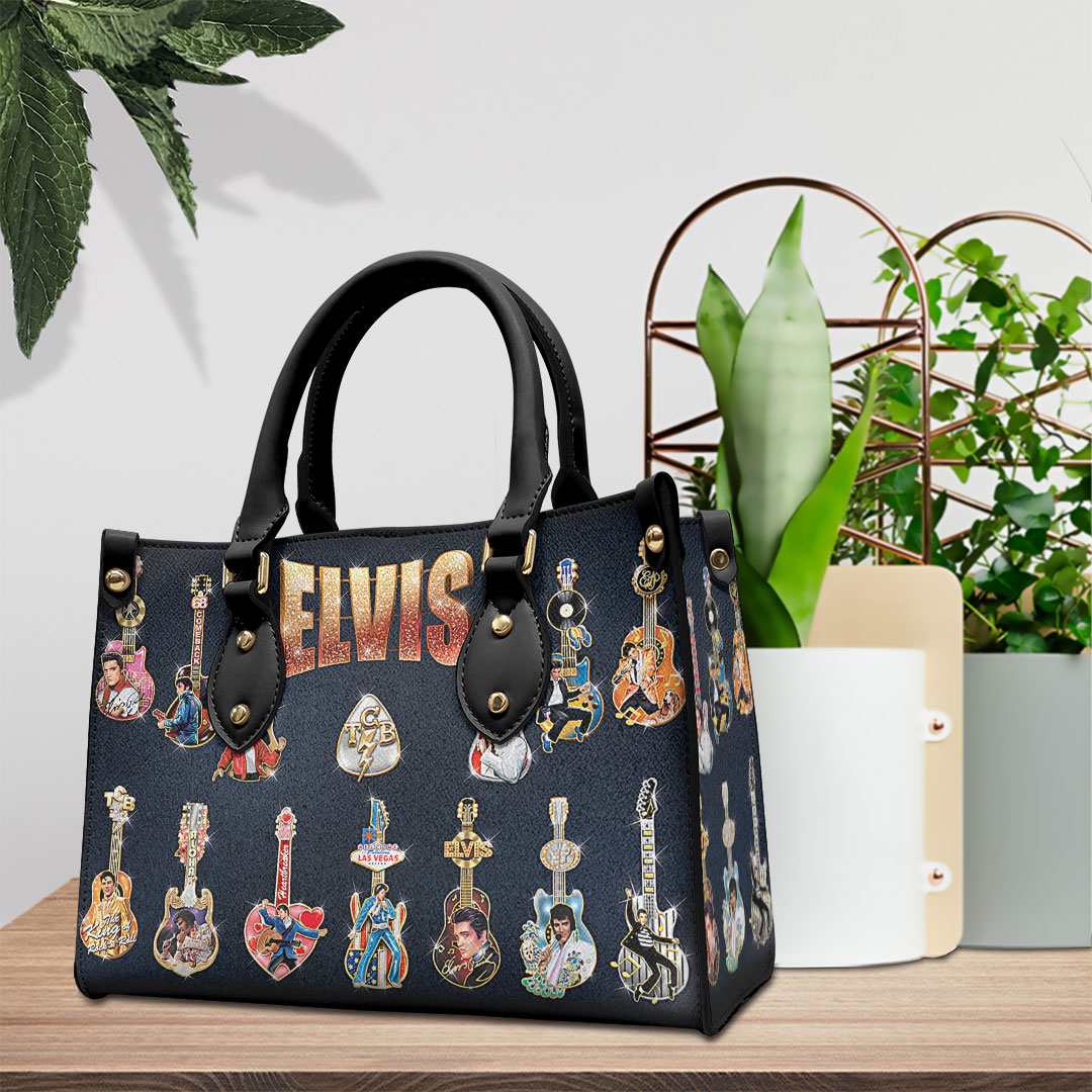 Elvis Presley Music Personalized Style Leather Handbag