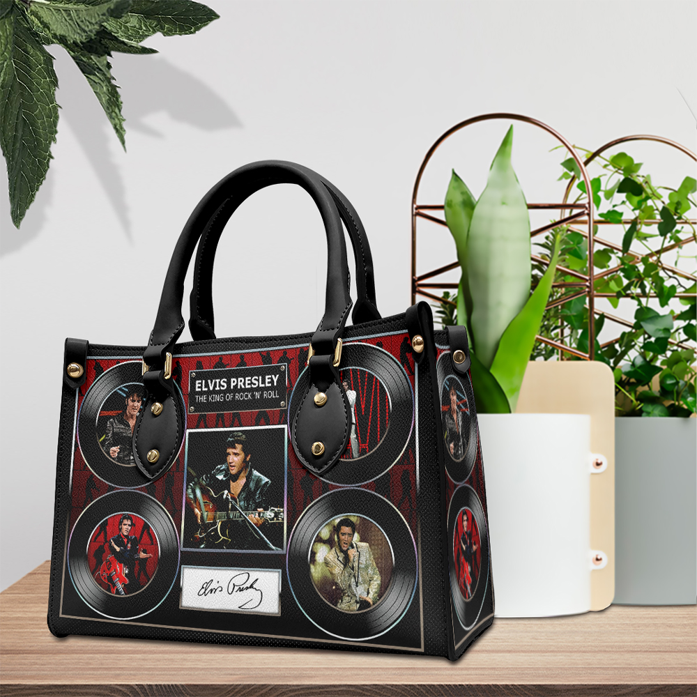 Elvis Presley Music Personalized Style Leather Handbag