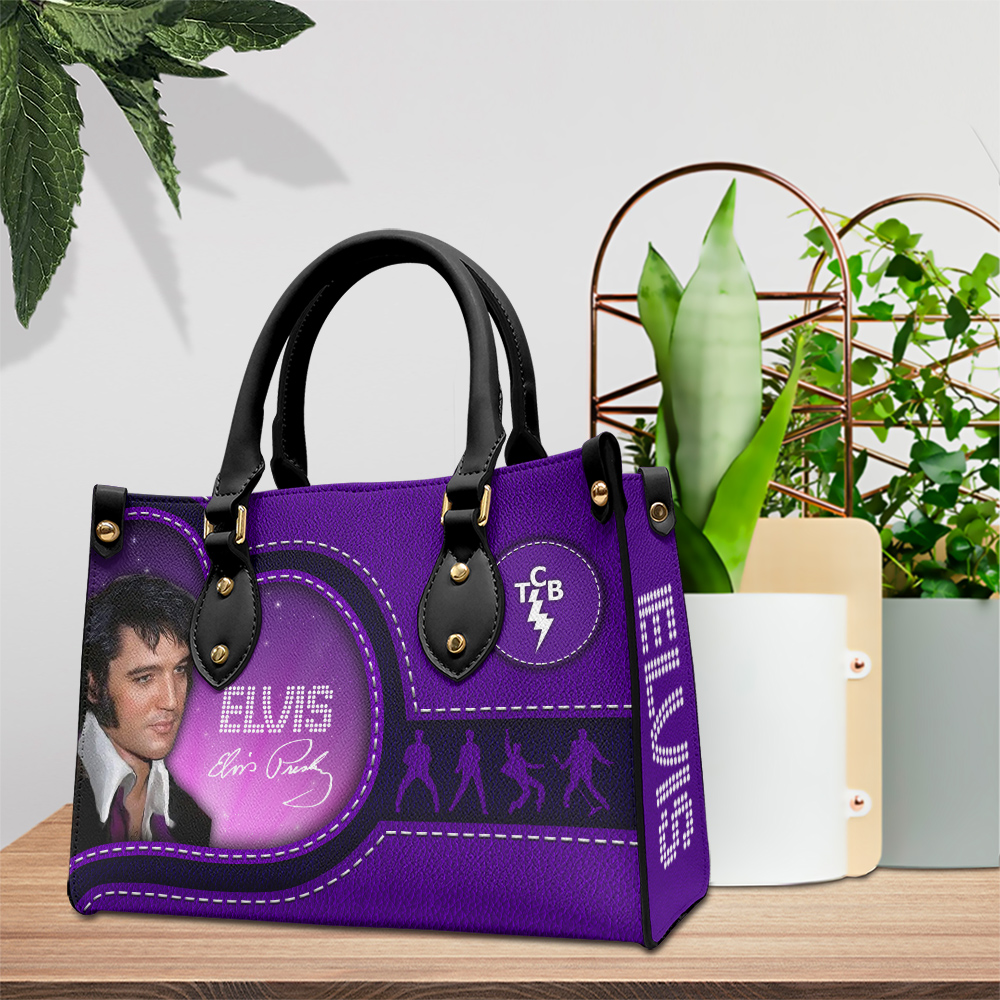 Elvis Presley Music Personalized Style Leather Handbag