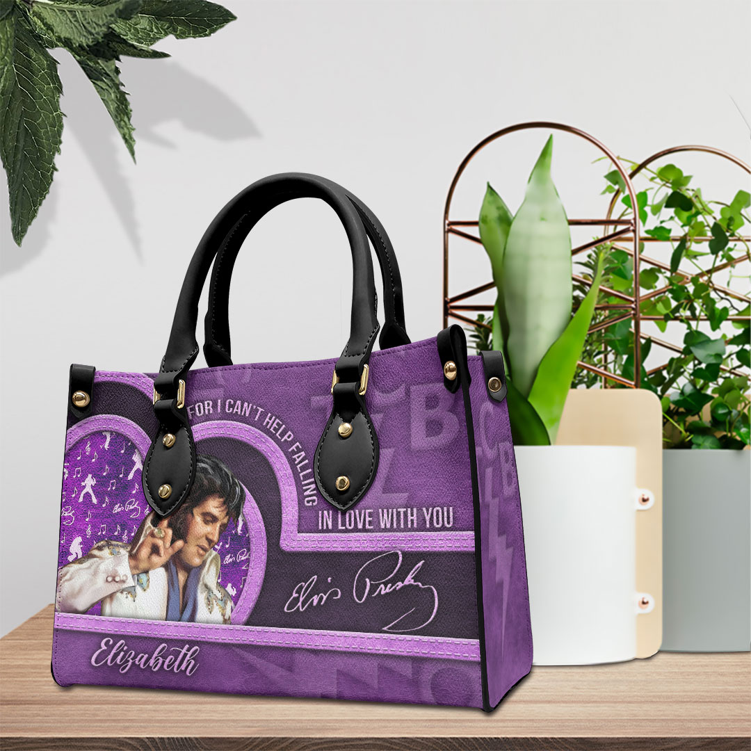 Elvis Presley Music Personalized Style Leather Handbag