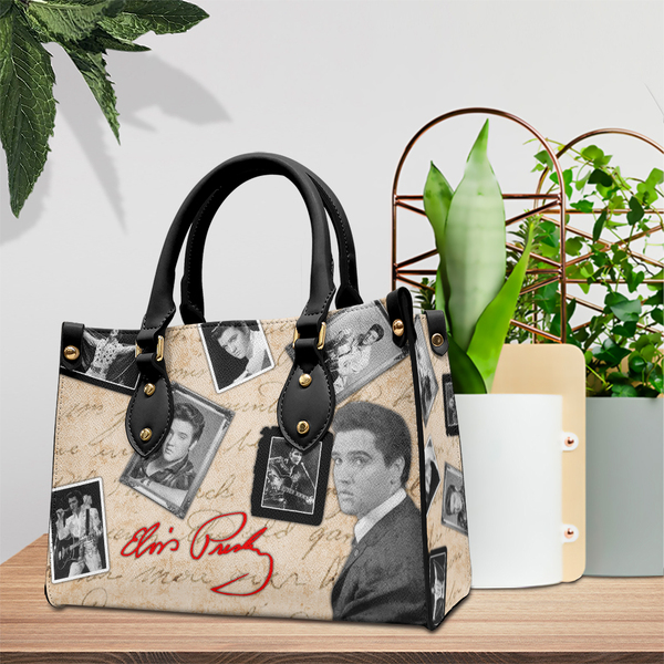 Elvis Presley Music Personalized Style Leather Handbag