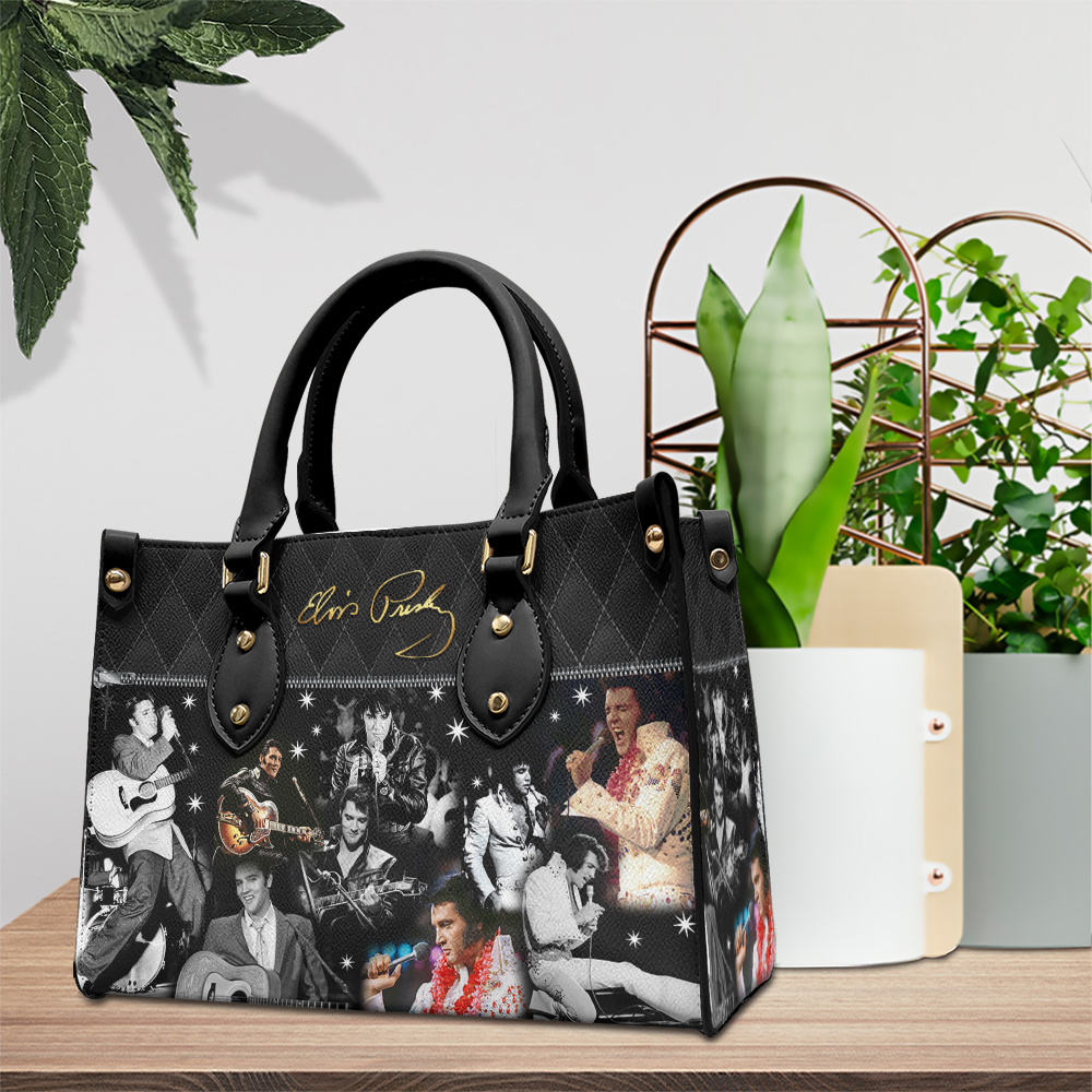 Elvis Presley Music Personalized Style Leather Handbag