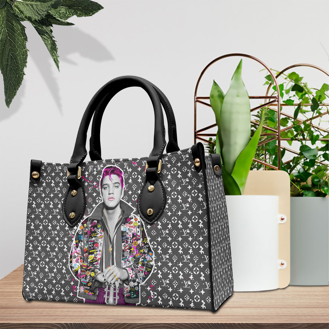 Elvis Presley Music Personalized Style Leather Handbag