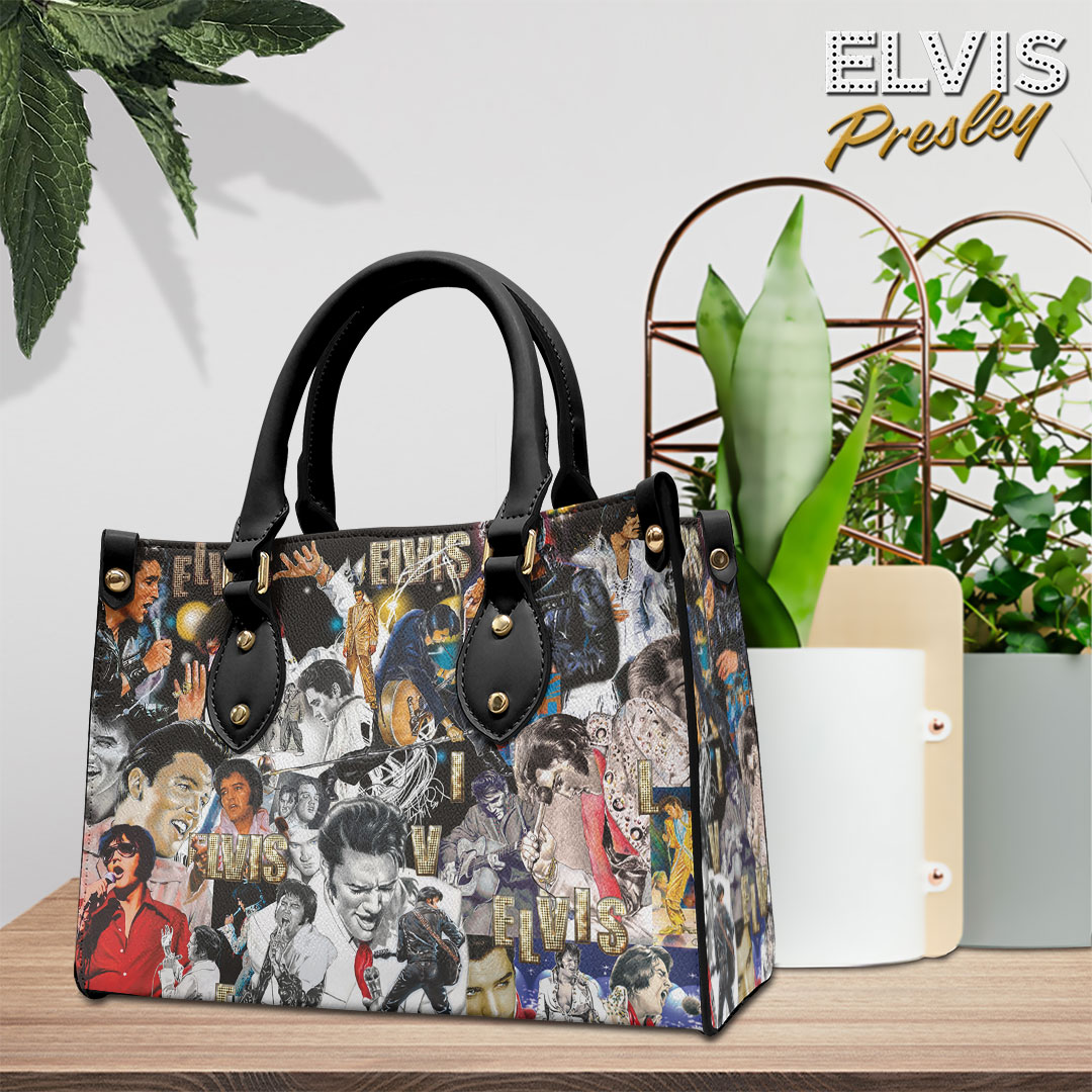 Elvis Presley Music Personalized Style Leather Handbag