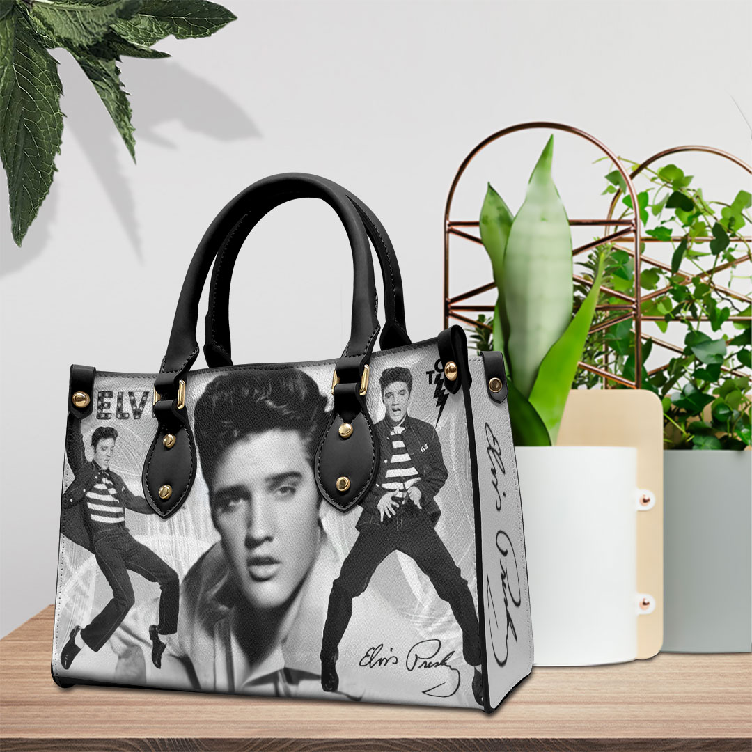 Elvis Presley Music Personalized Style Leather Handbag