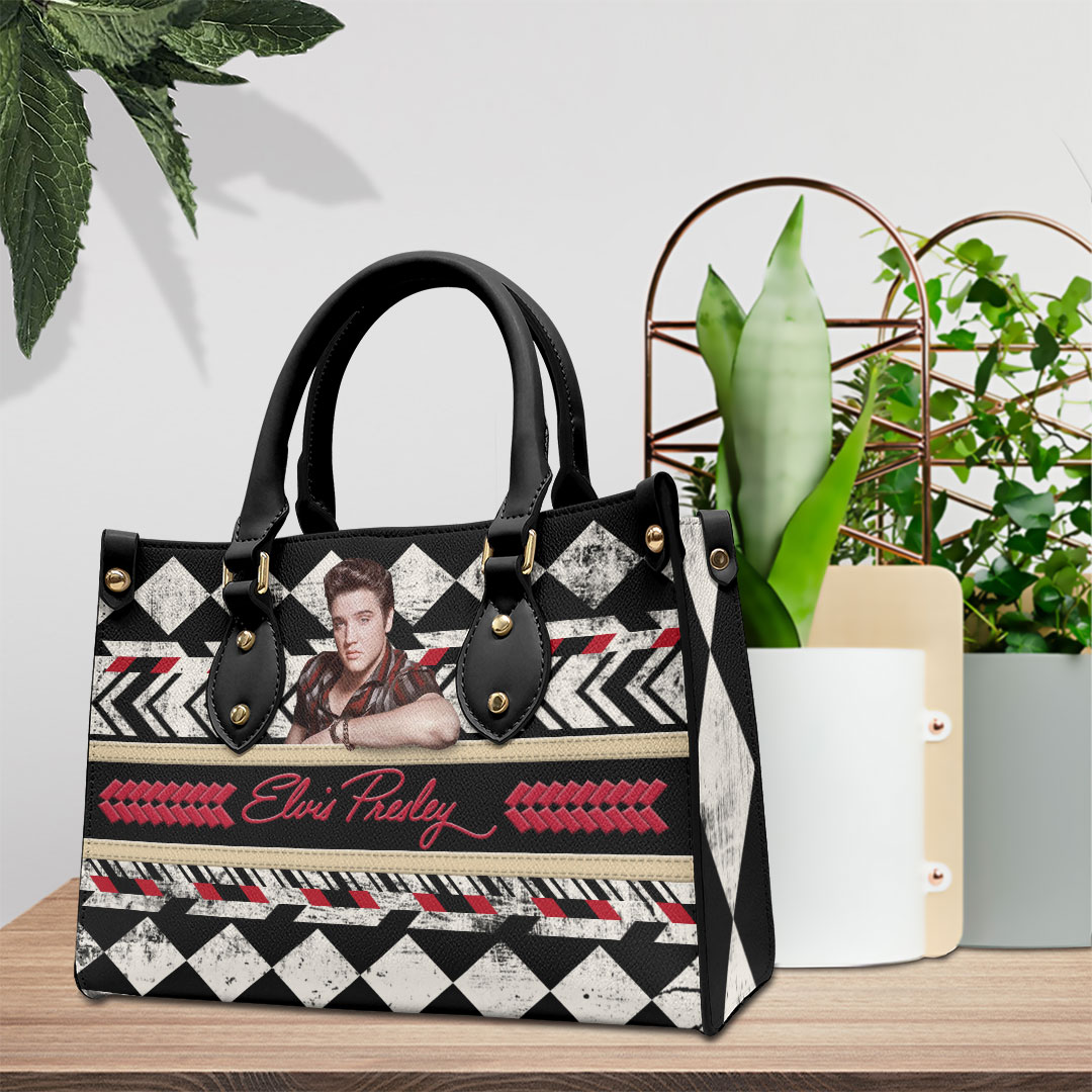 Elvis Presley Music Personalized Style Leather Handbag