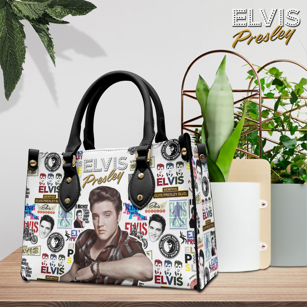 Elvis Presley Music Personalized Style Leather Handbag
