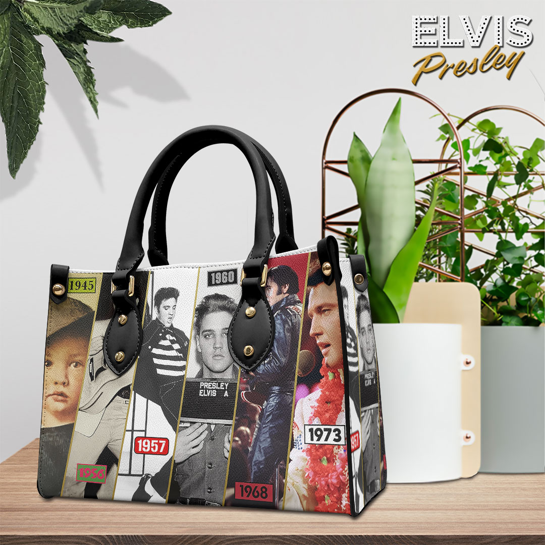 Elvis Presley Music Personalized Style Leather Handbag