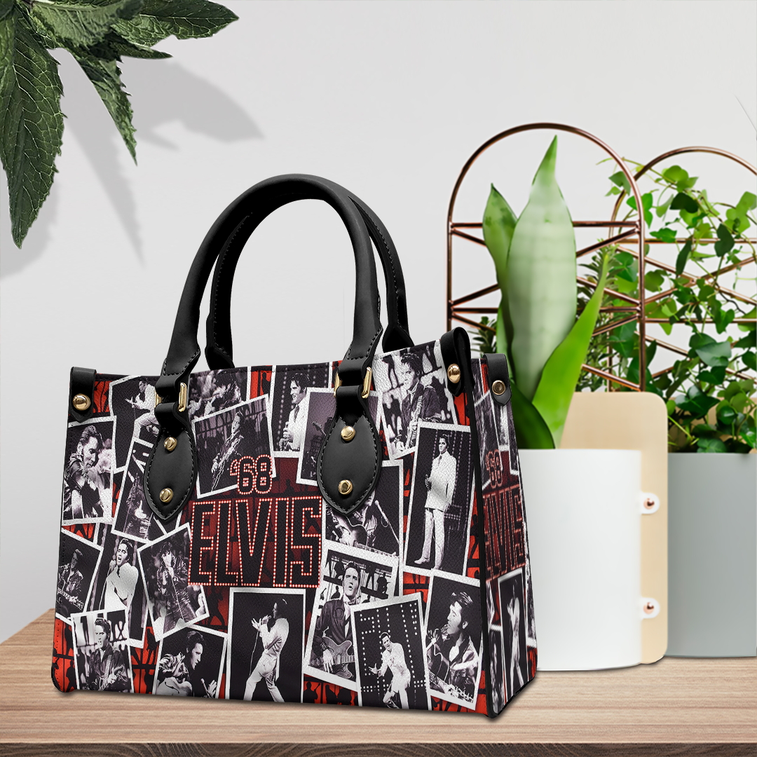 Elvis Presley Music Personalized Style Leather Handbag