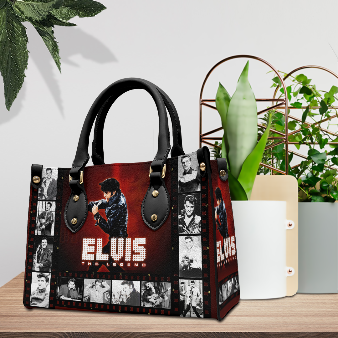Elvis Presley Music Personalized Style Leather Handbag