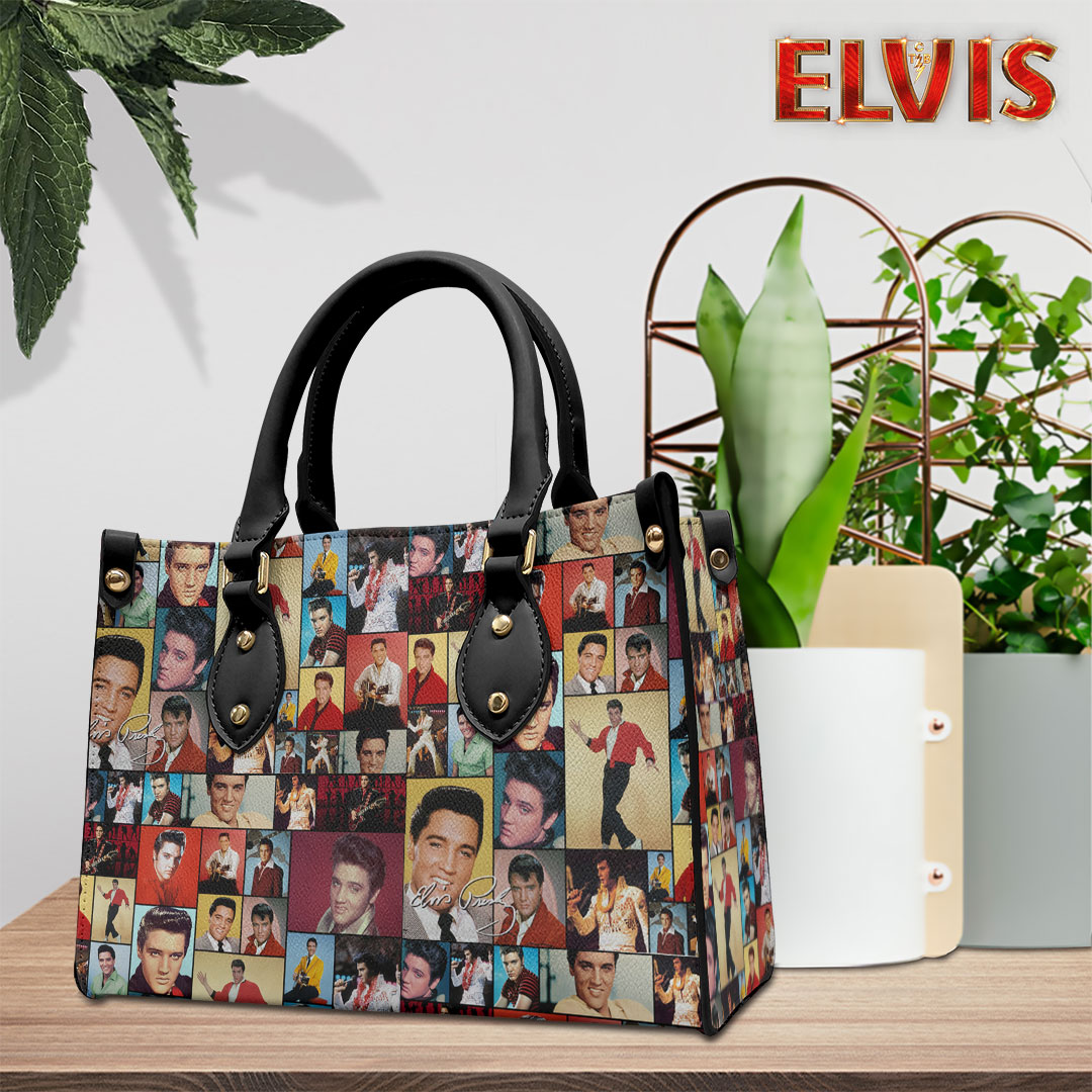 Elvis Presley Music Personalized Style Leather Handbag