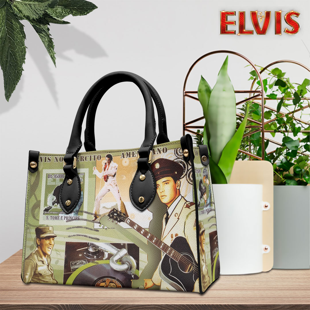 Elvis Presley Music Personalized Style Leather Handbag