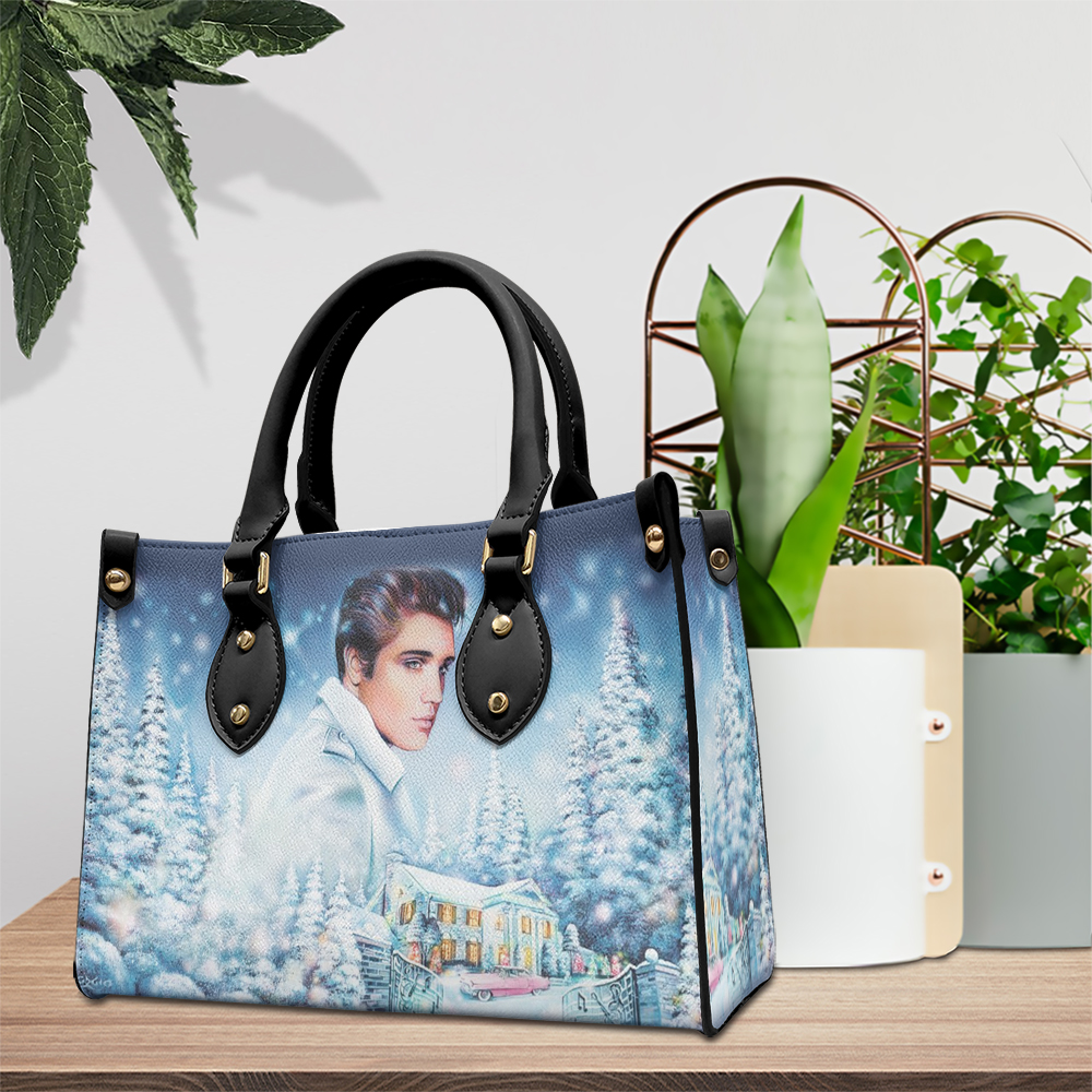 Elvis Presley Music Personalized Style Leather Handbag