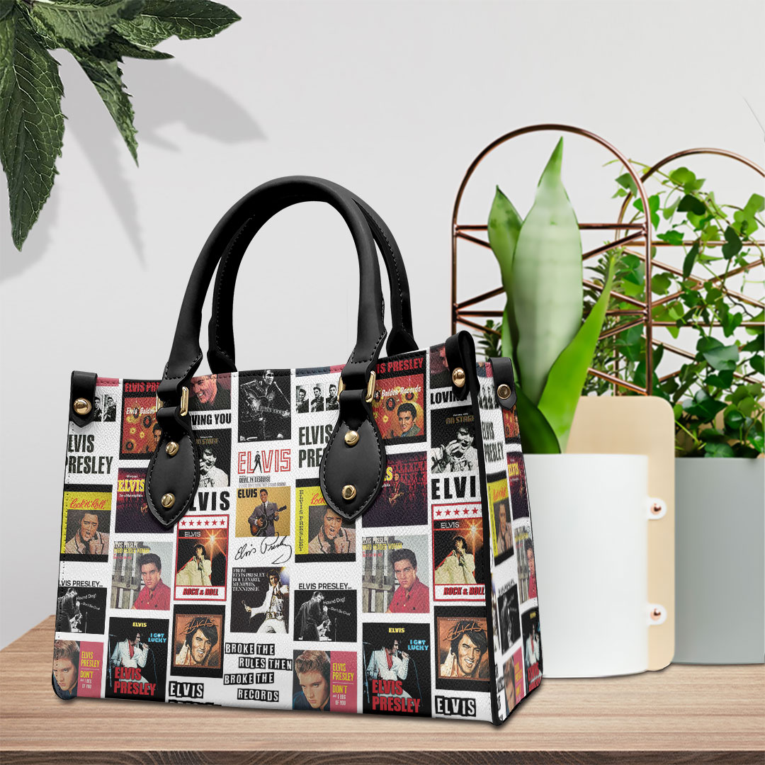 Elvis Presley Music Personalized Style Leather Handbag