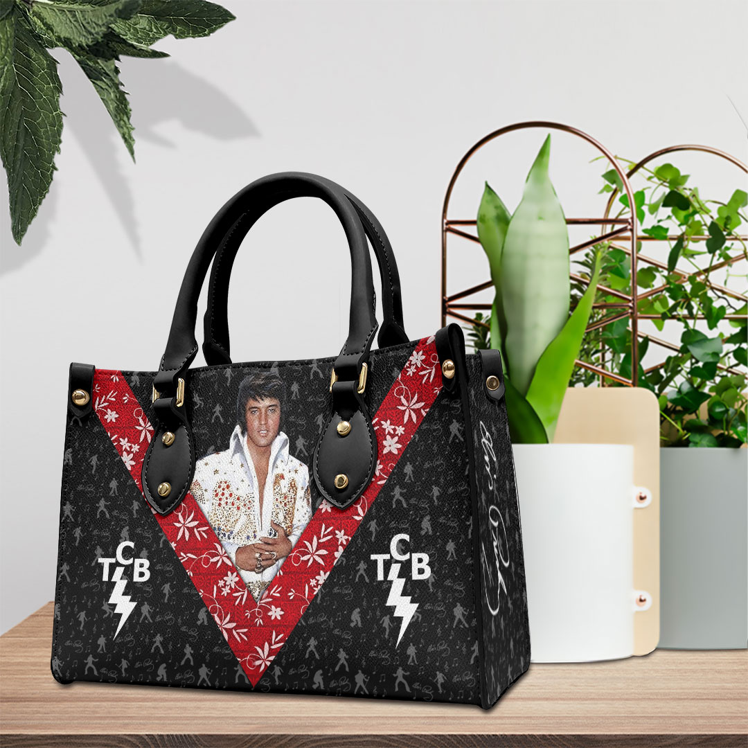Elvis Presley Music Personalized Style Leather Handbag
