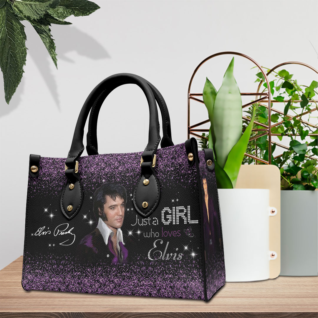 Elvis Presley Music Personalized Style Leather Handbag