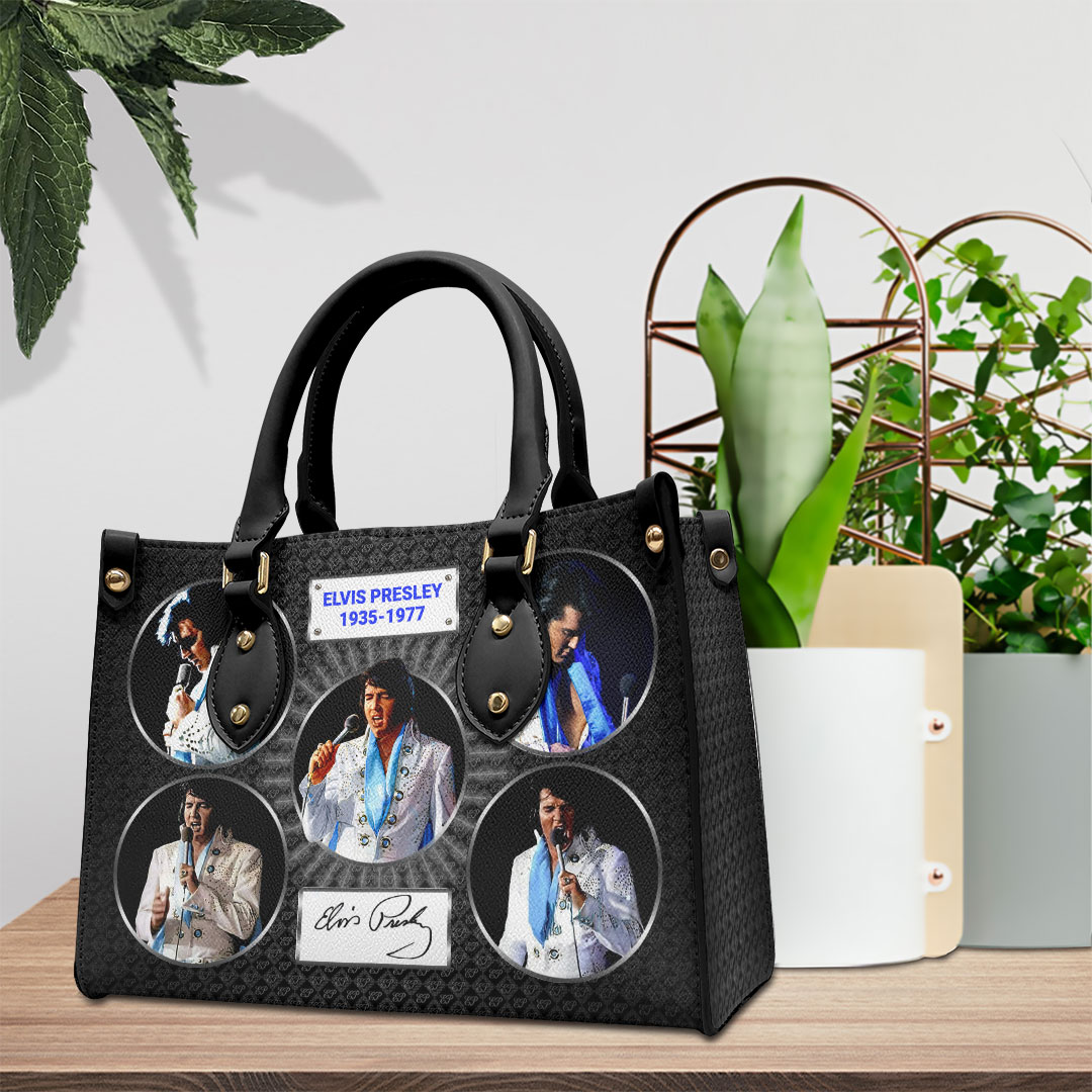 Elvis Presley Music Personalized Style Leather Handbag