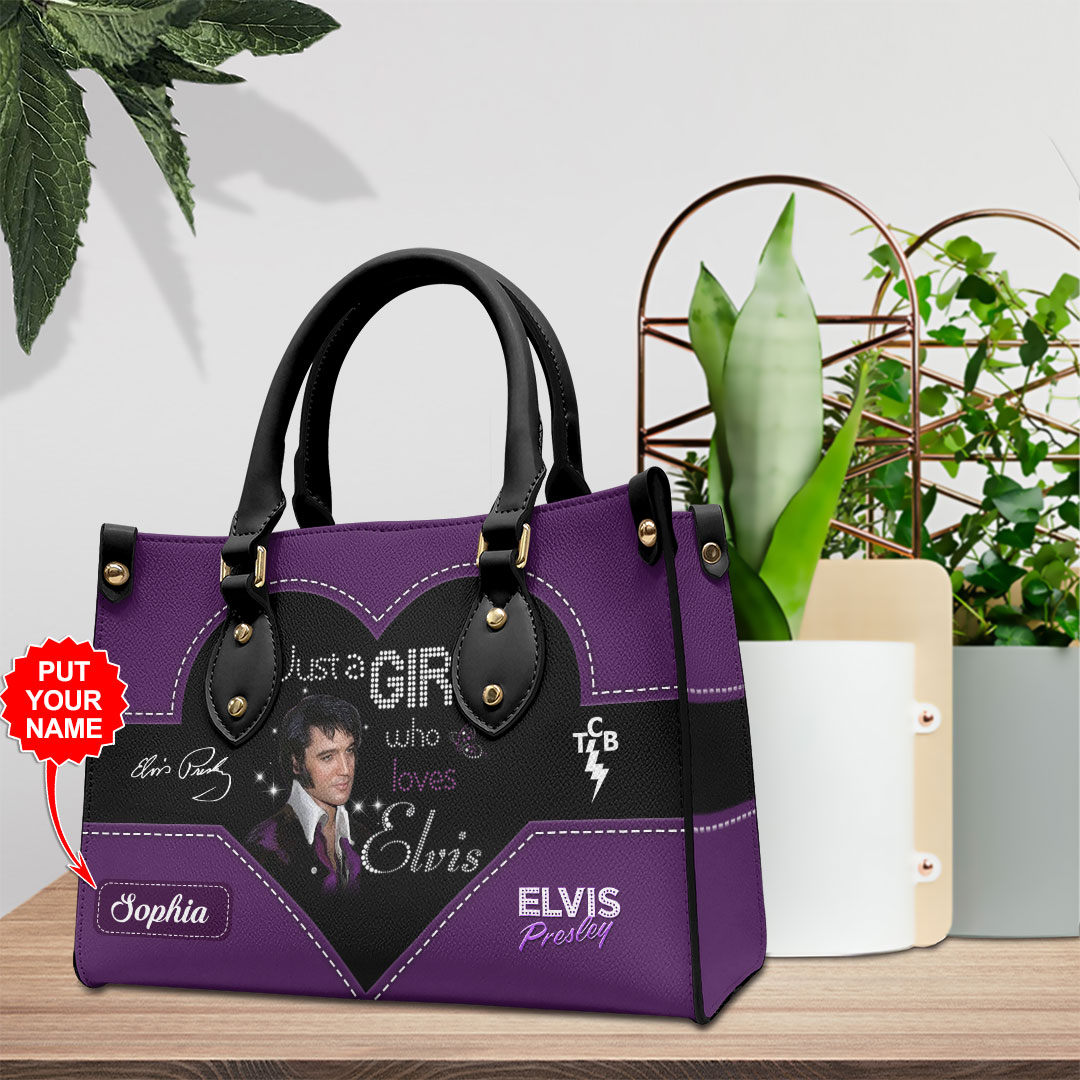 Elvis Presley Music Personalized Style Leather Handbag