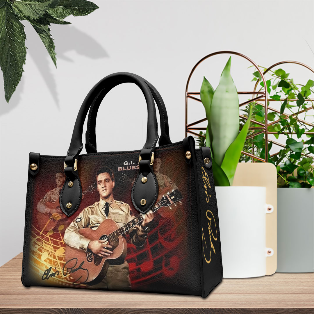 Elvis Presley Music Personalized Style Leather Handbag