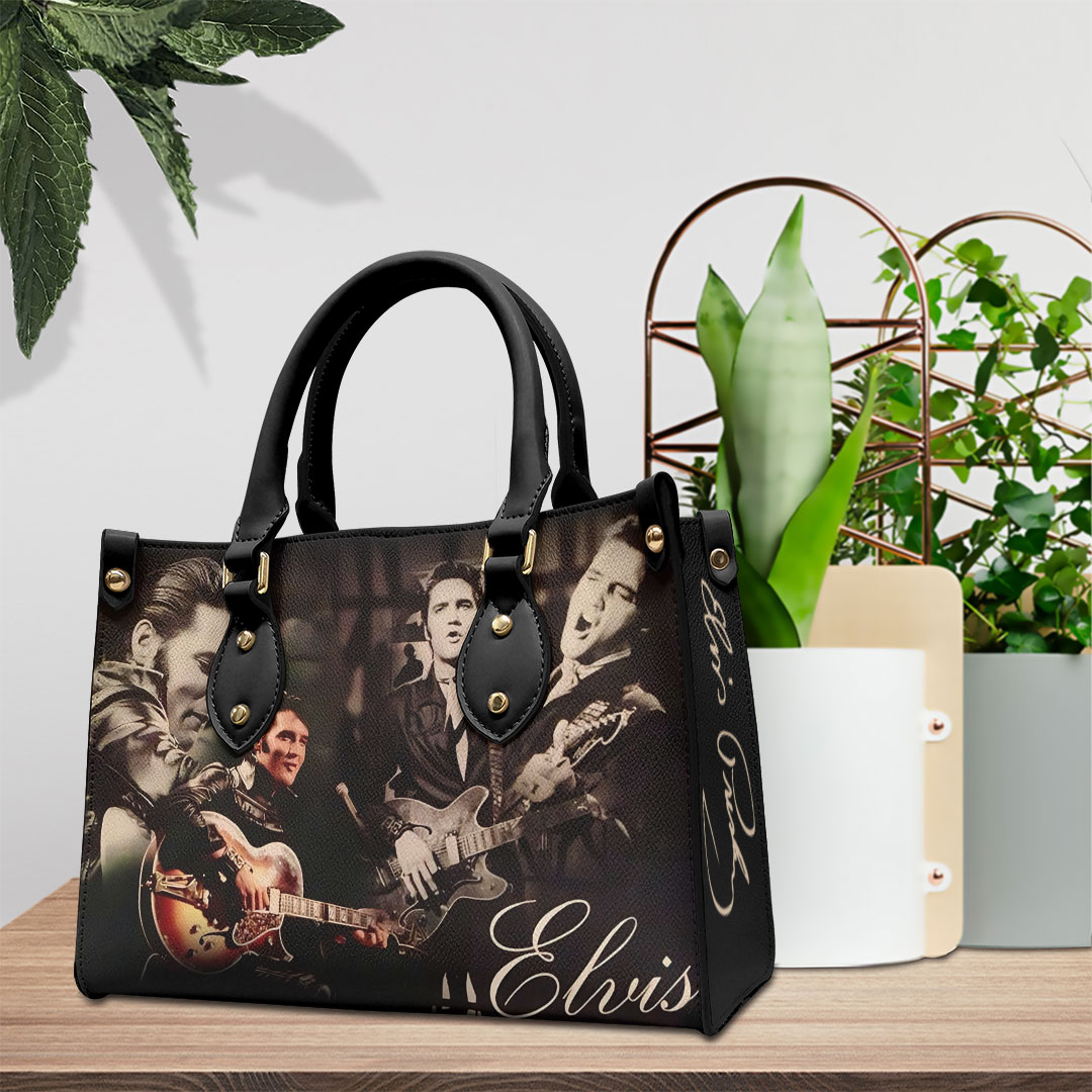 Elvis Presley Music Personalized Style Leather Handbag