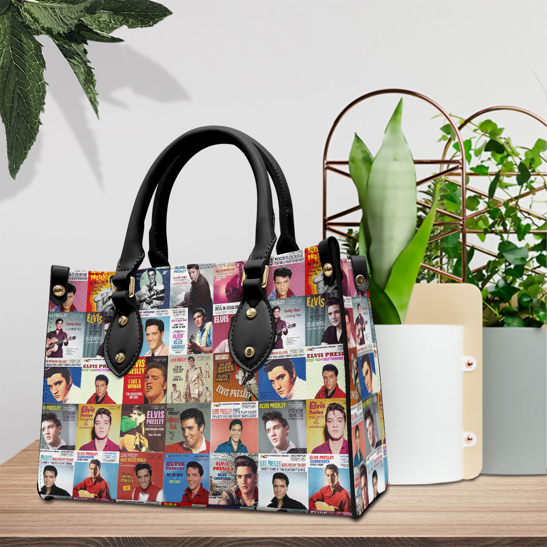 Elvis Presley Music Personalized Style Leather Handbag