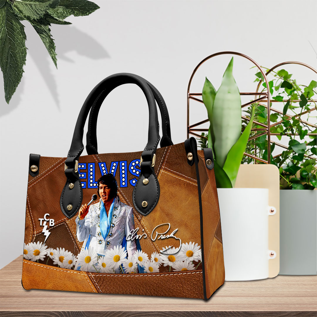 Elvis Presley Music Personalized Style Leather Handbag