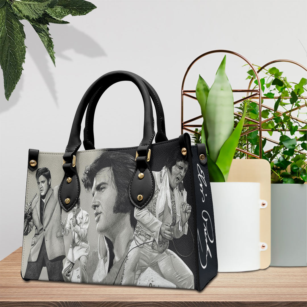 Elvis Presley Music Personalized Style Leather Handbag