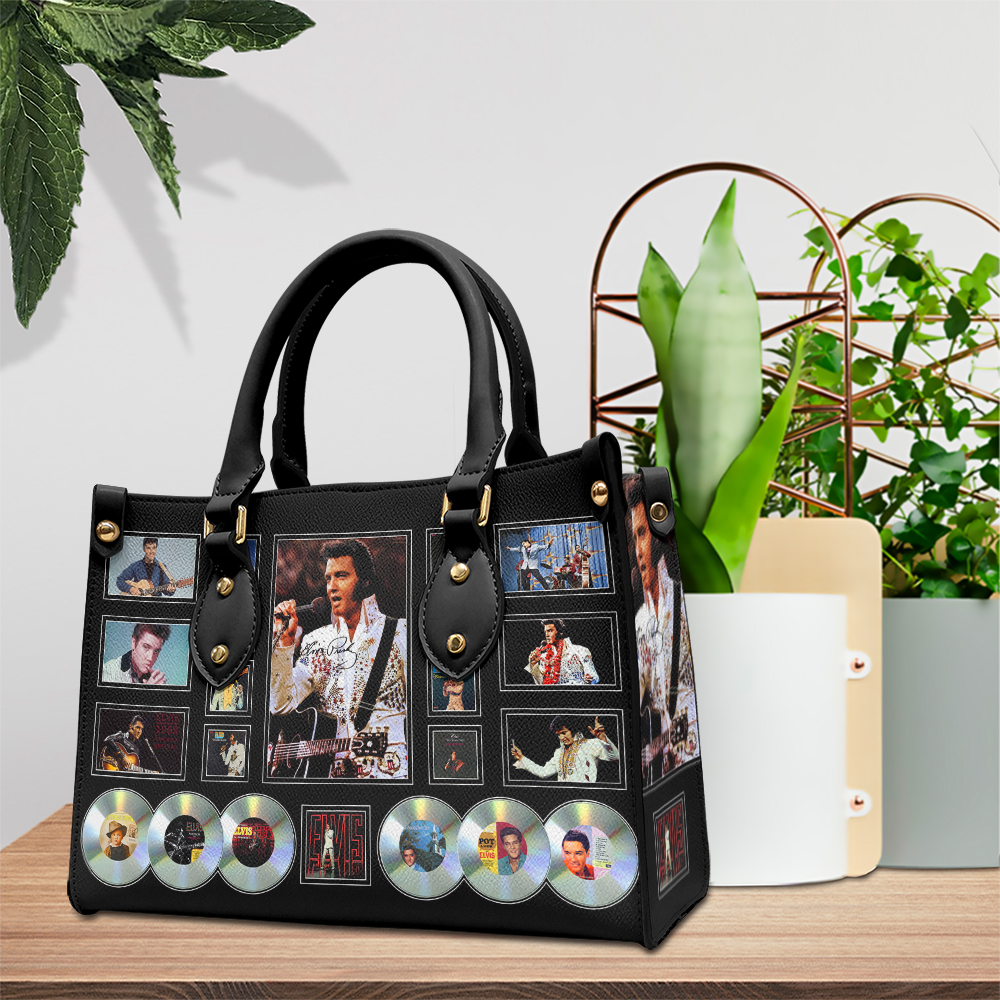 Elvis Presley Music Personalized Style Leather Handbag