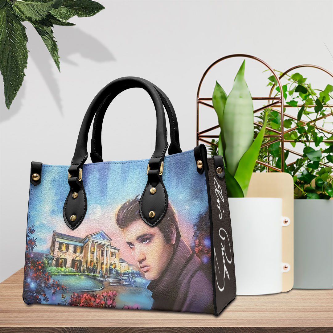 Elvis Presley Music Personalized Style Leather Handbag