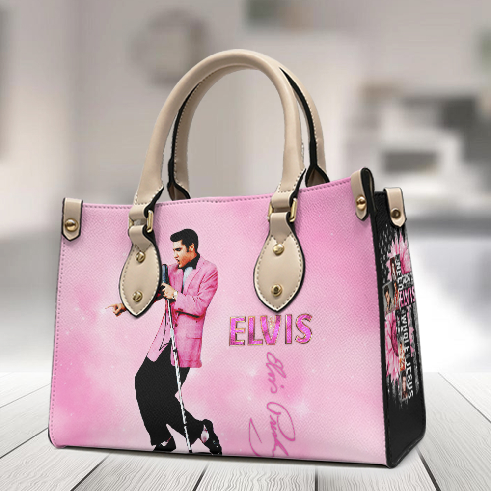 Elvis Presley Music Personalized Style Leather Handbag