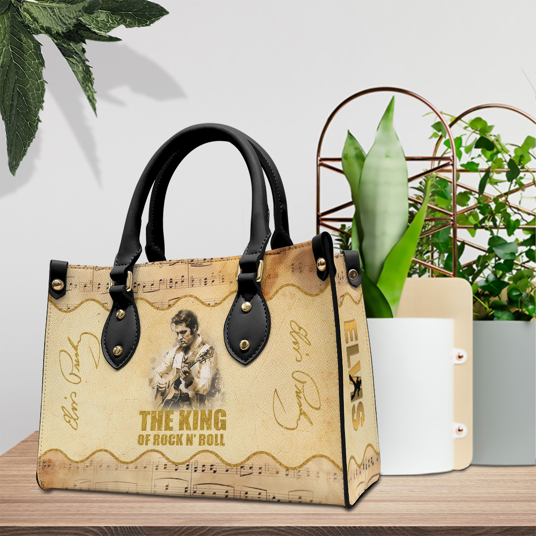 Elvis Presley Music Personalized Style Leather Handbag