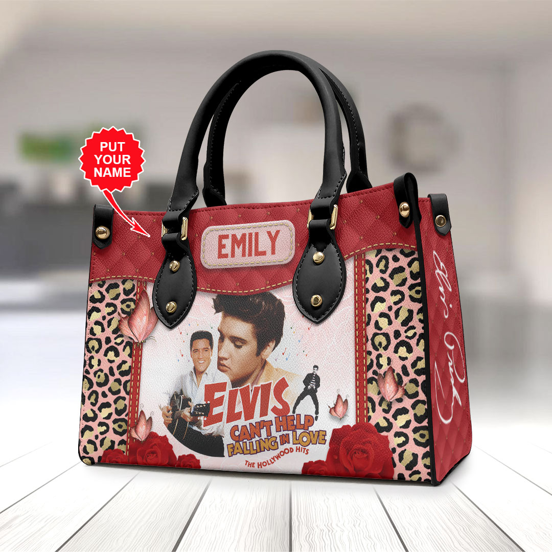 Elvis Presley Music Personalized Style Leather Handbag