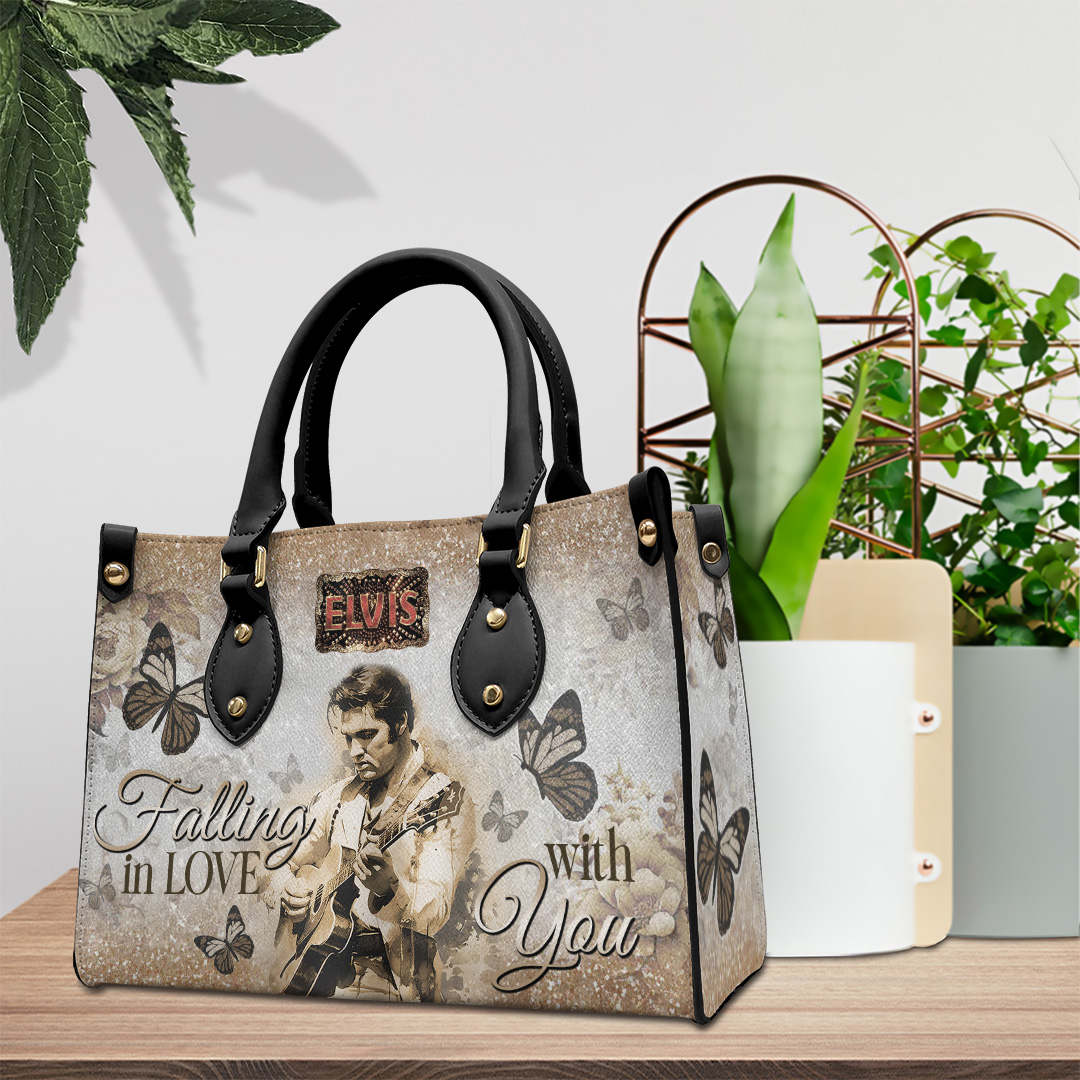 Elvis Presley Music Personalized Style Leather Handbag