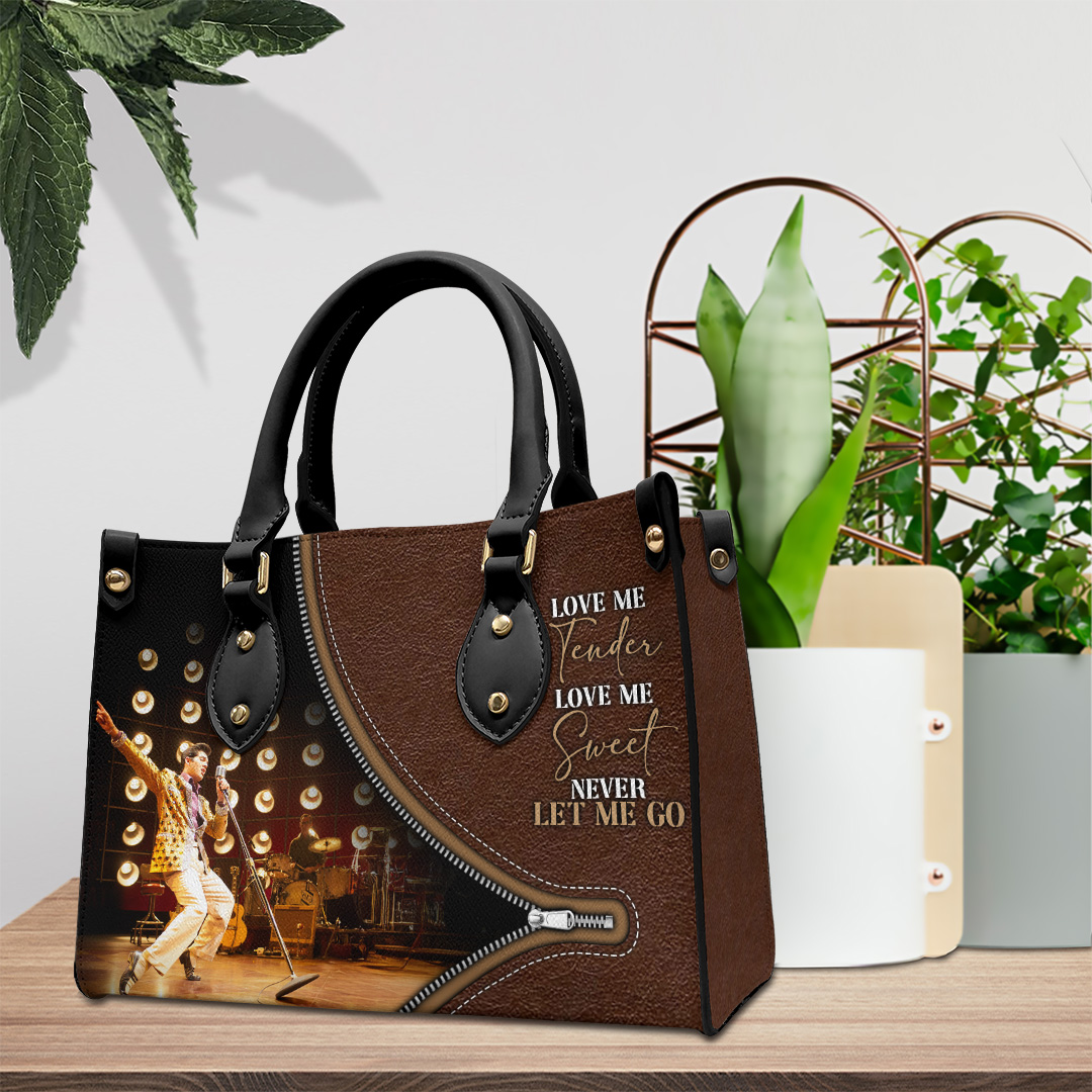 Elvis Presley Music Personalized Style Leather Handbag