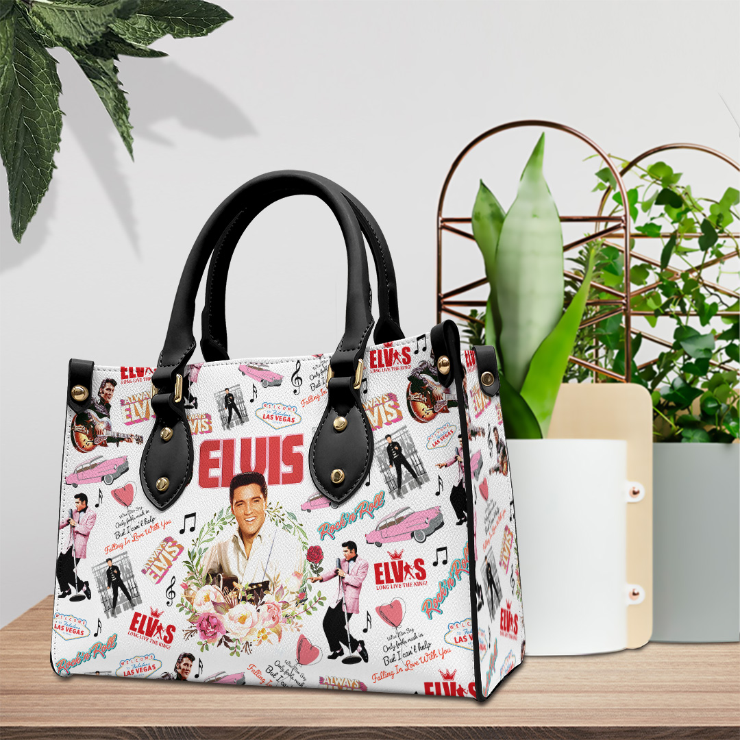 Elvis Presley Music Personalized Style Leather Handbag