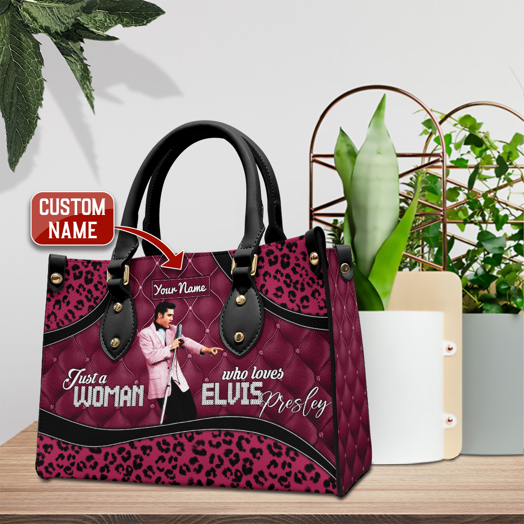 Elvis Presley Music Personalized Style Leather Handbag