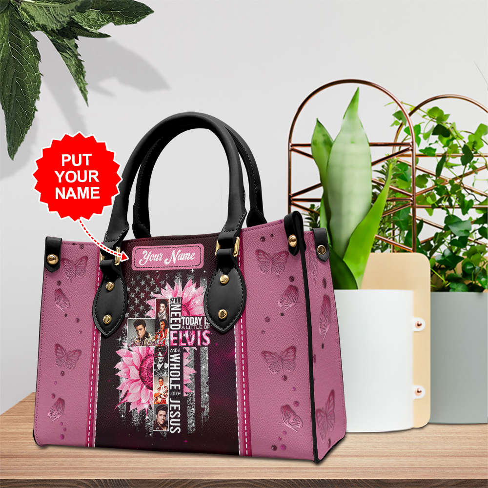 Elvis Presley Music Personalized Style Leather Handbag