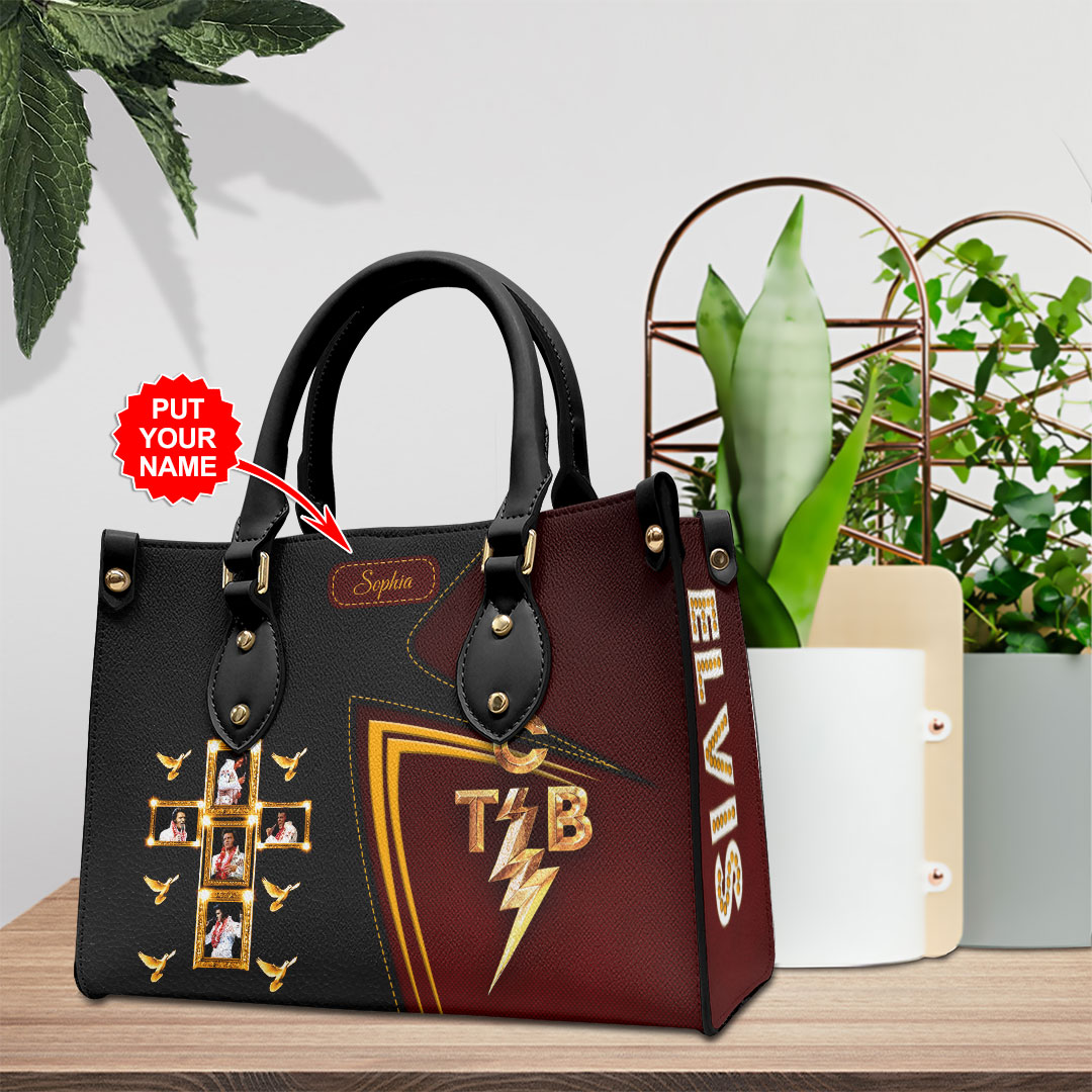 Elvis Presley Music Personalized Style Leather Handbag