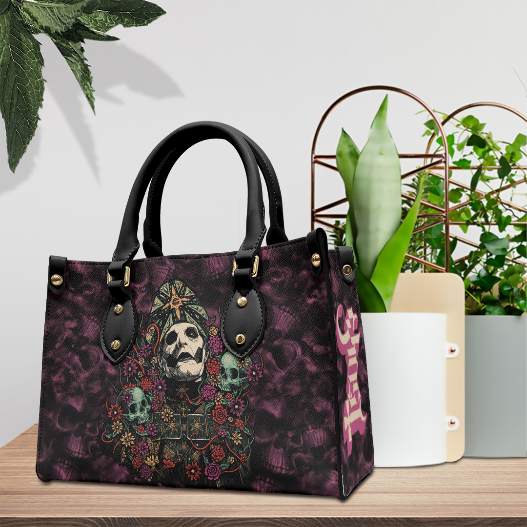 Ghost Music Personalized Style Leather Handbag